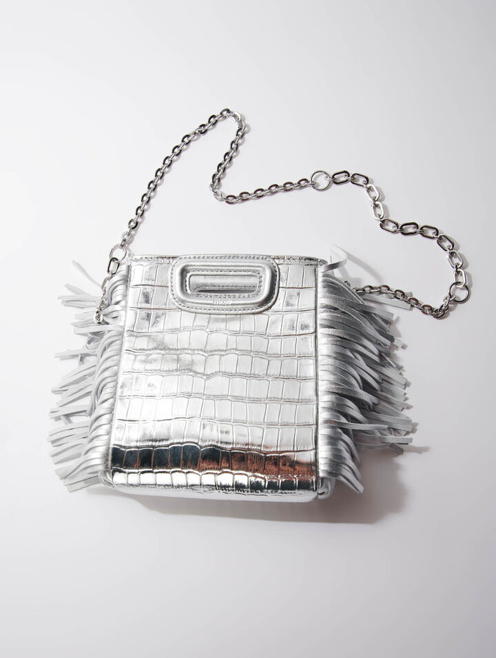 Bolso M Mini de piel de cocodrilo