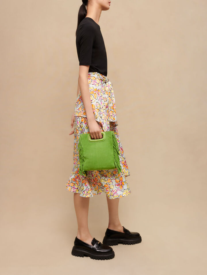 Vestido anudado con estampado floral