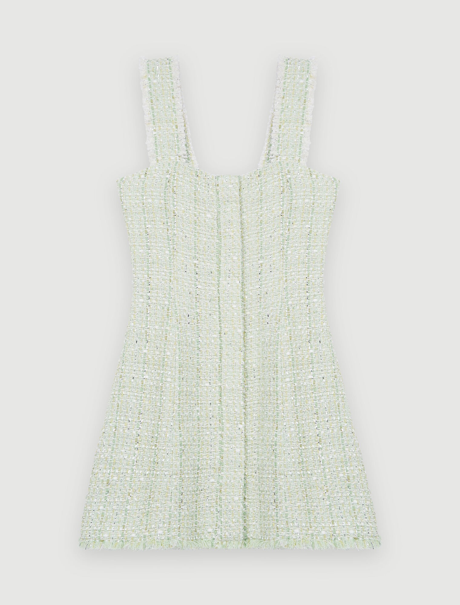 Vestido de tweed brillante