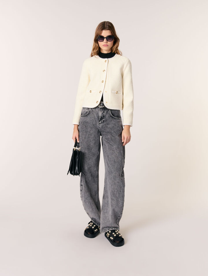 Chaqueta corta de tweed