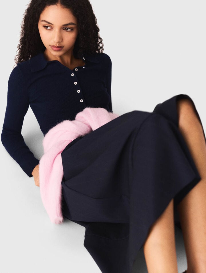 Jersey de canal&eacute; cuello polo