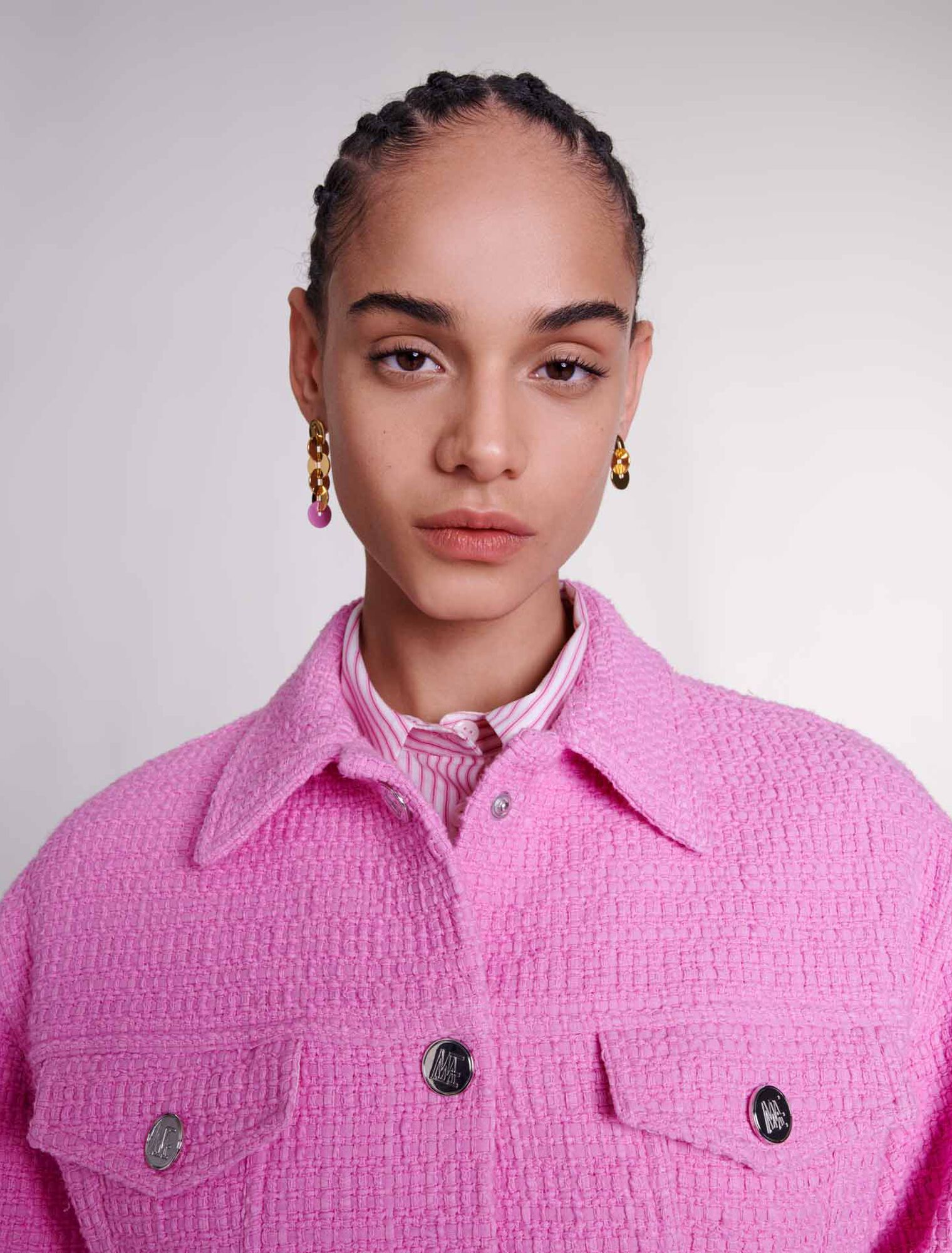 Chaqueta ajustada de tweed