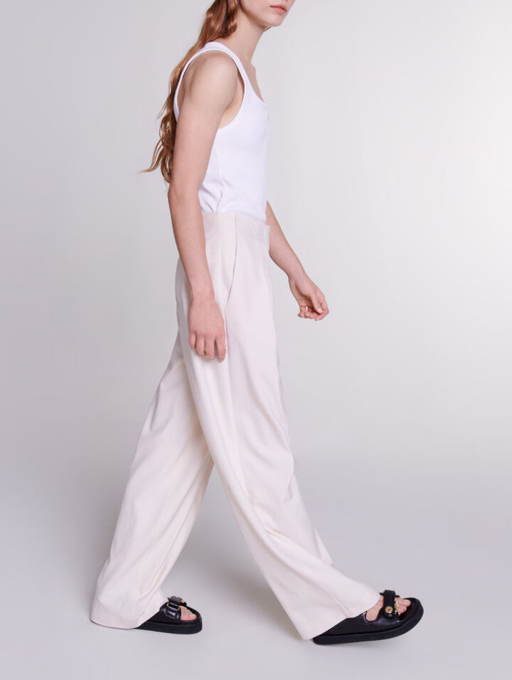 Pantalón de traje ancho