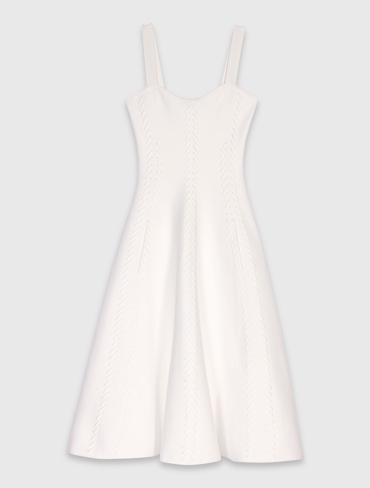 Vestido babydoll largo de punto