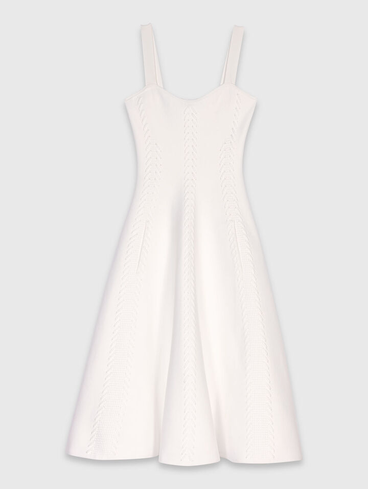 Vestido babydoll largo de punto