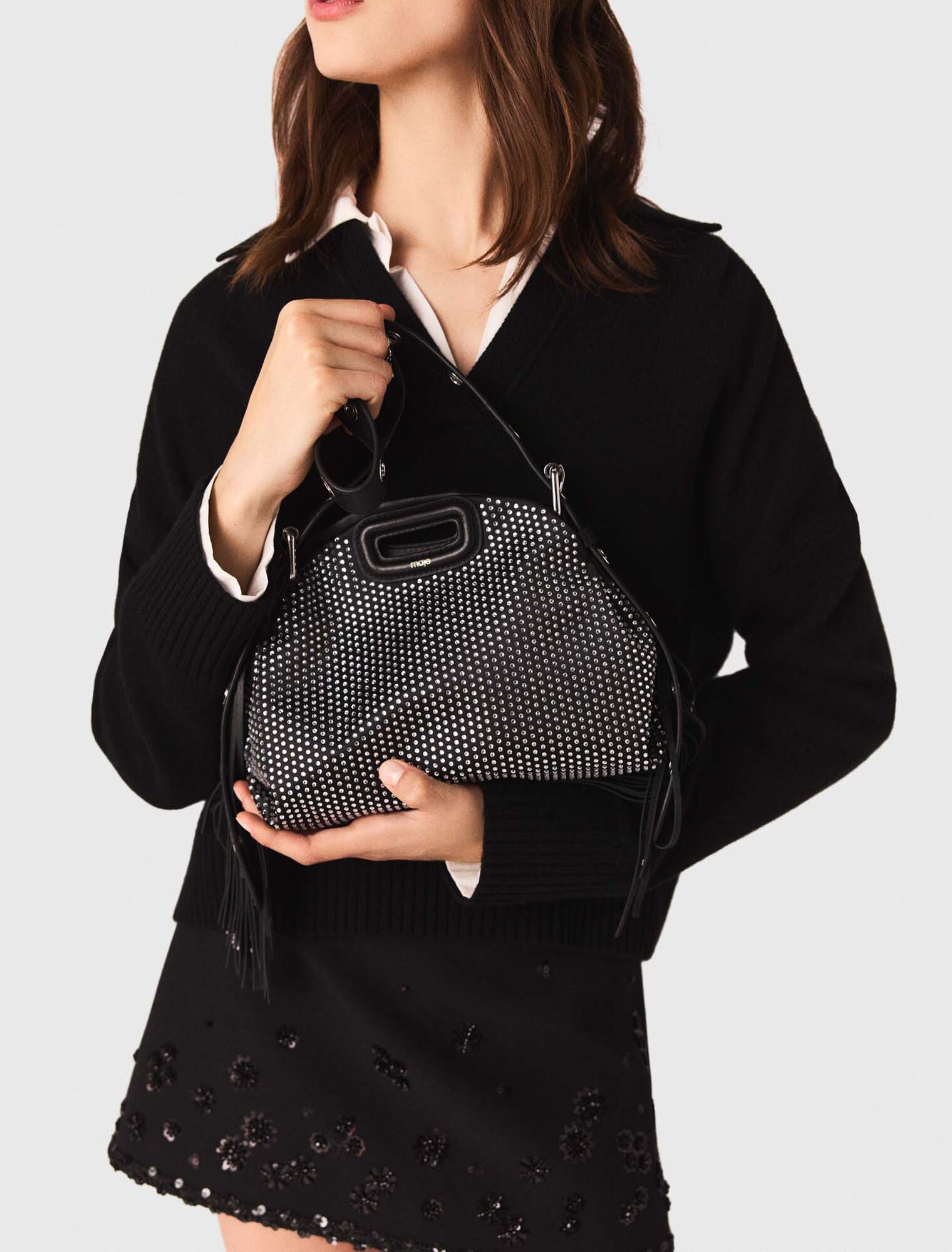 Bolso Miss M mini con strass