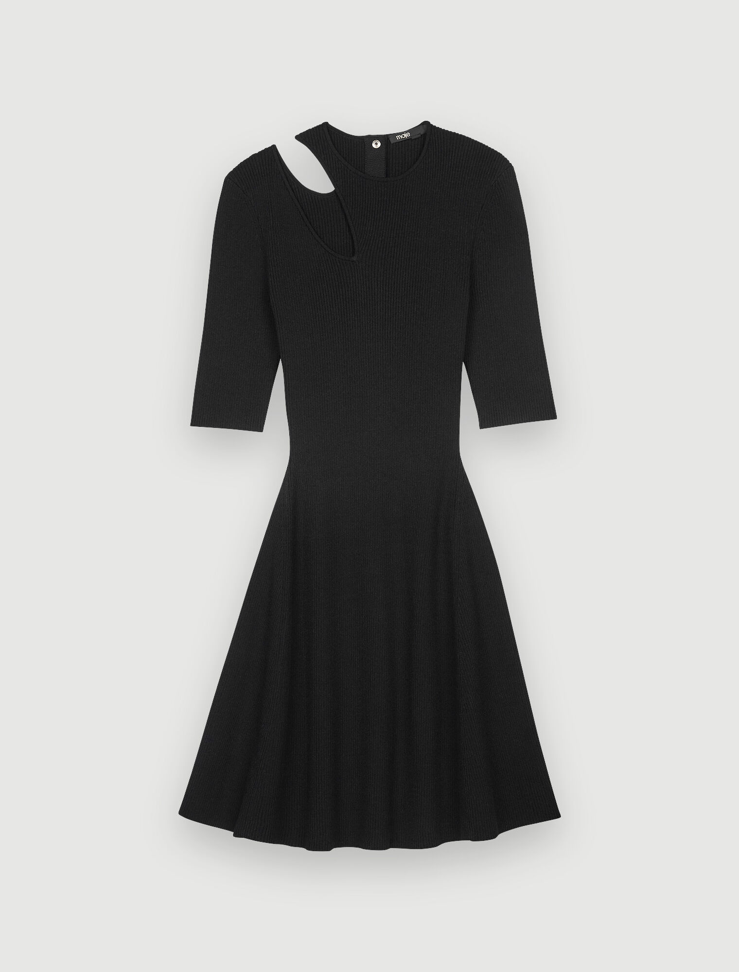 Vestido punto hombros descubiertos