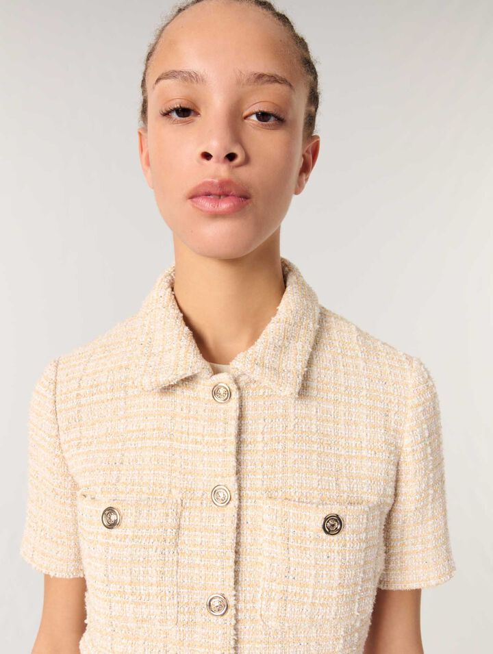 Chaqueta corta de tweed