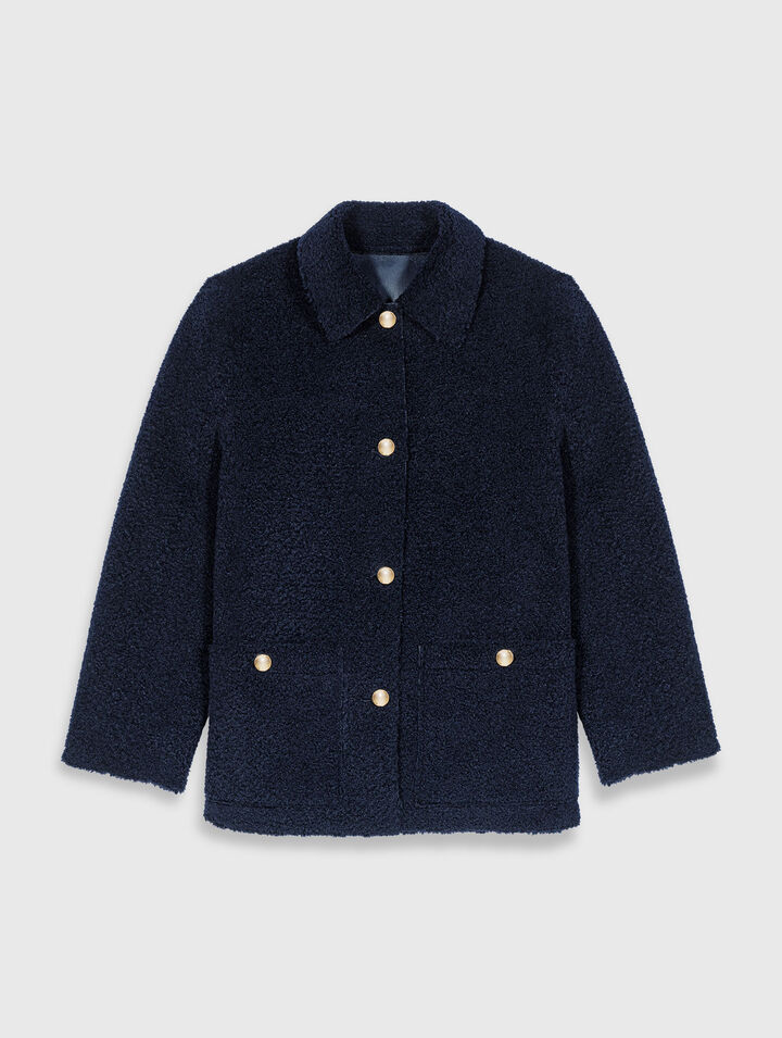 Piel cordero sintética reversible