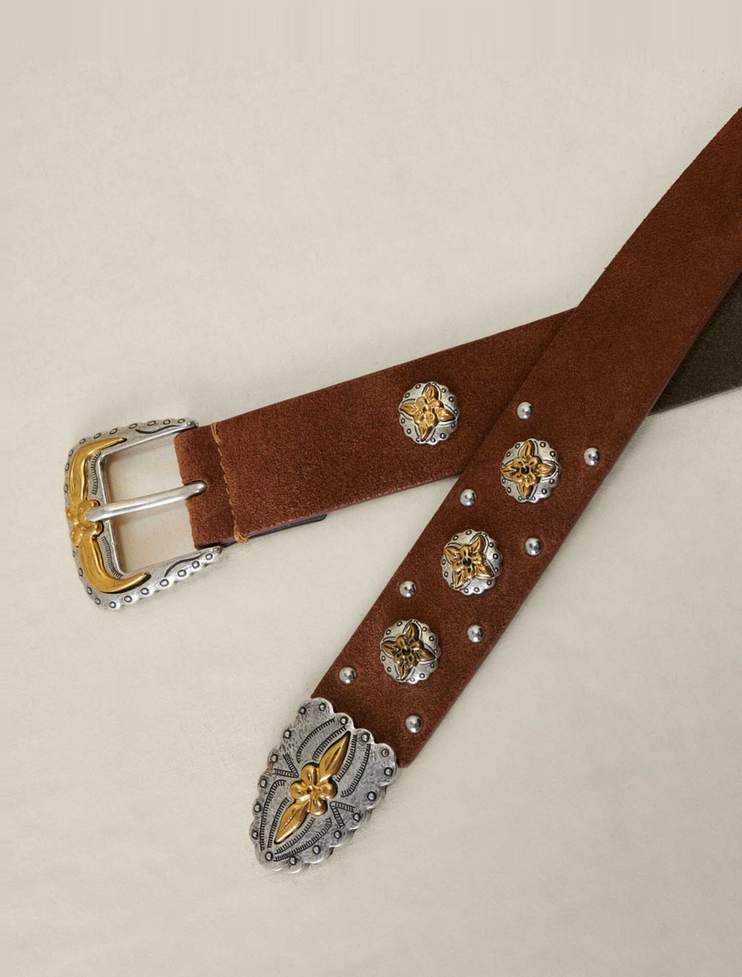 Cinturón de ante estilo western