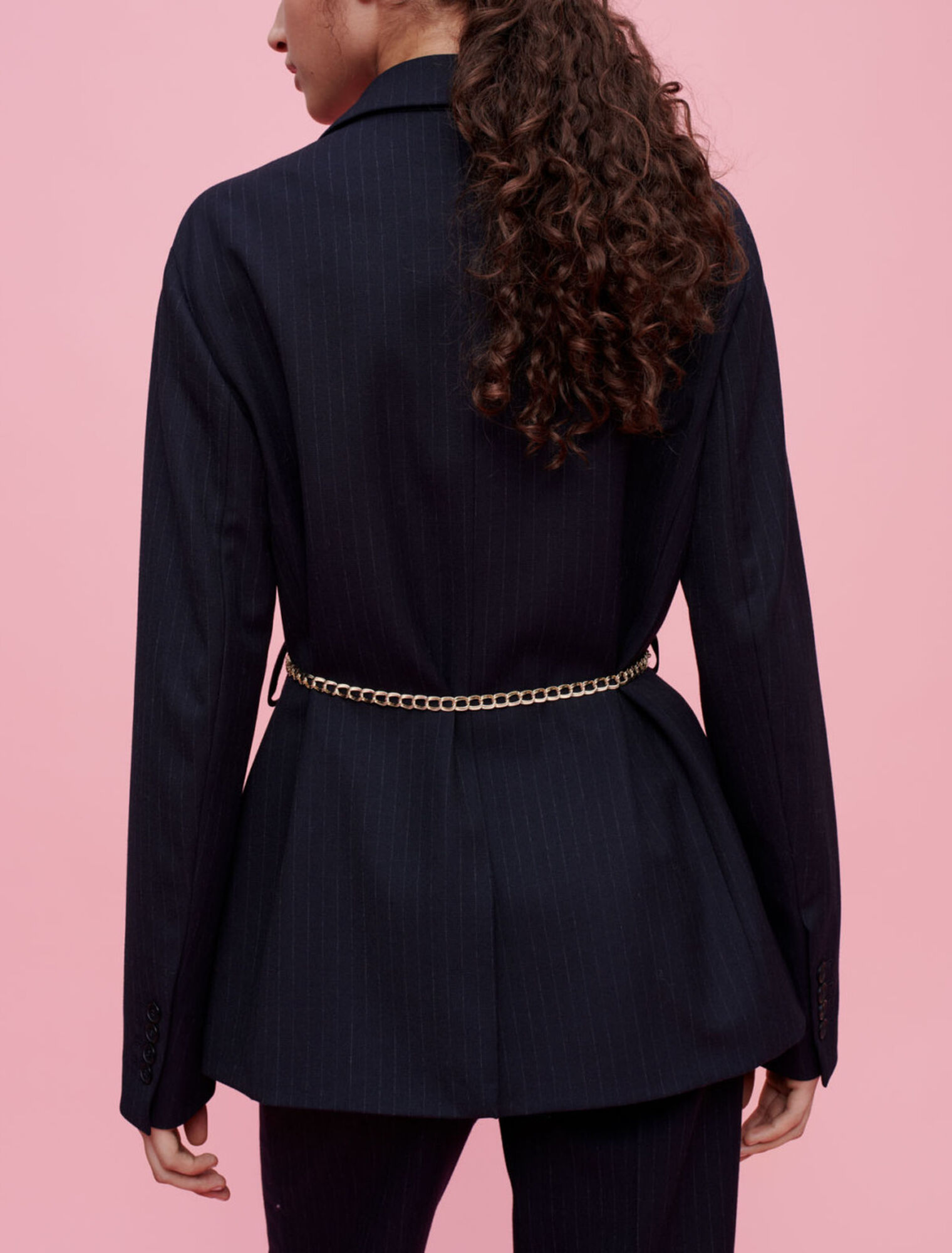 Traje chaqueta rayas tenis