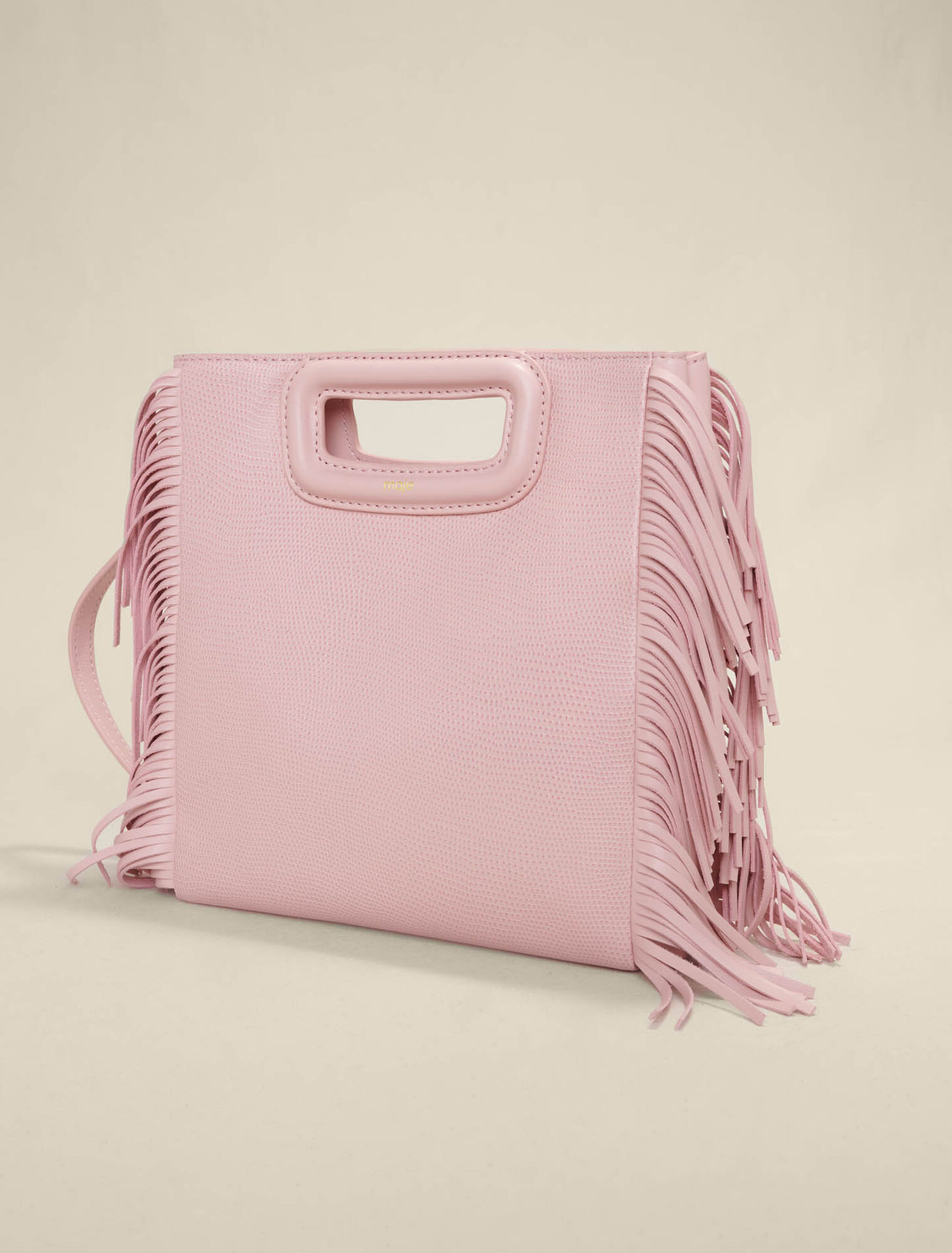 Bolso M piel efecto lagarto