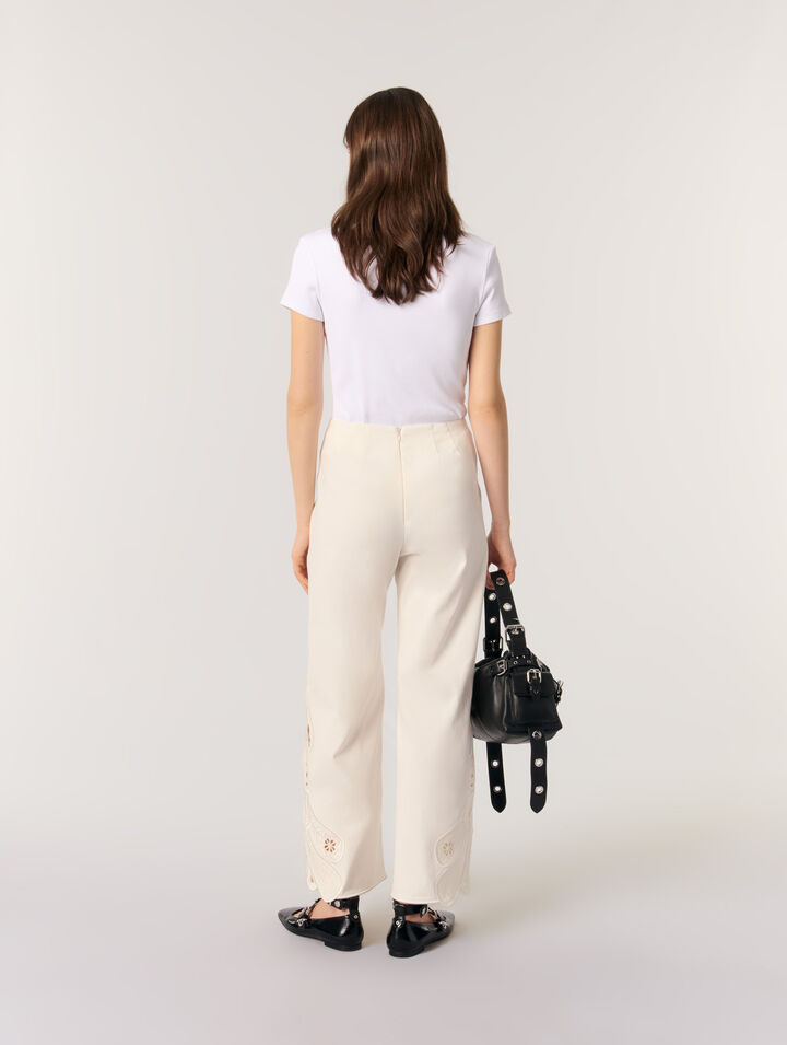 Pantalón bordado