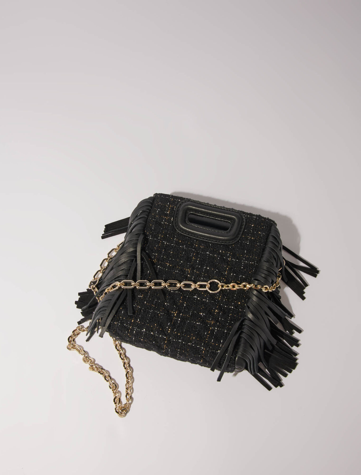 Bolso M mini de tweed acolchado
