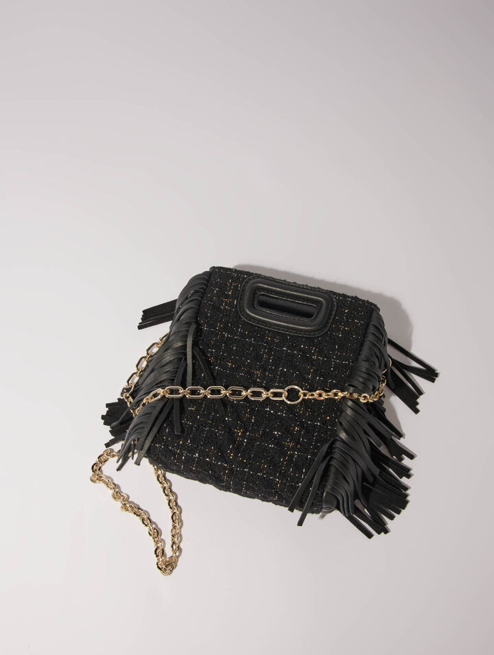 Bolso M mini de tweed acolchado