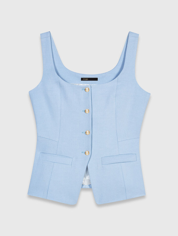 Chaleco sastre largo