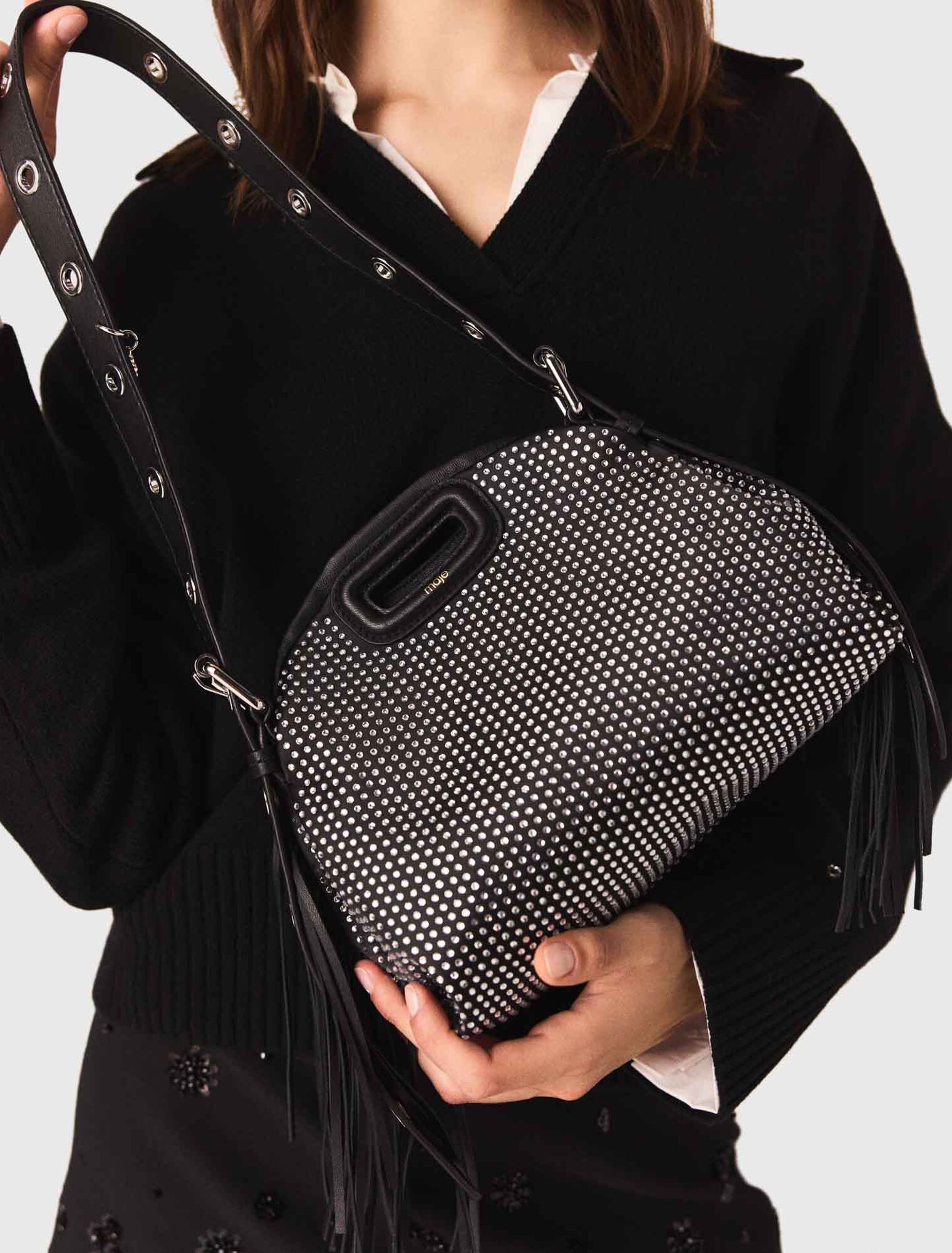 Bolso Miss M mini con strass