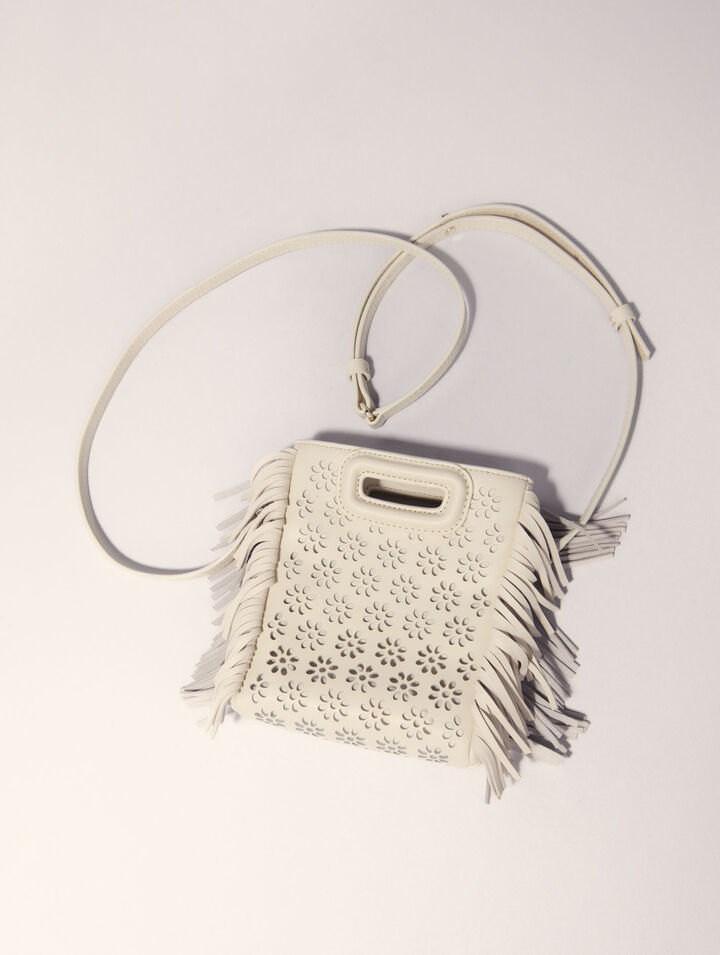 Bolso M mini de piel perforada