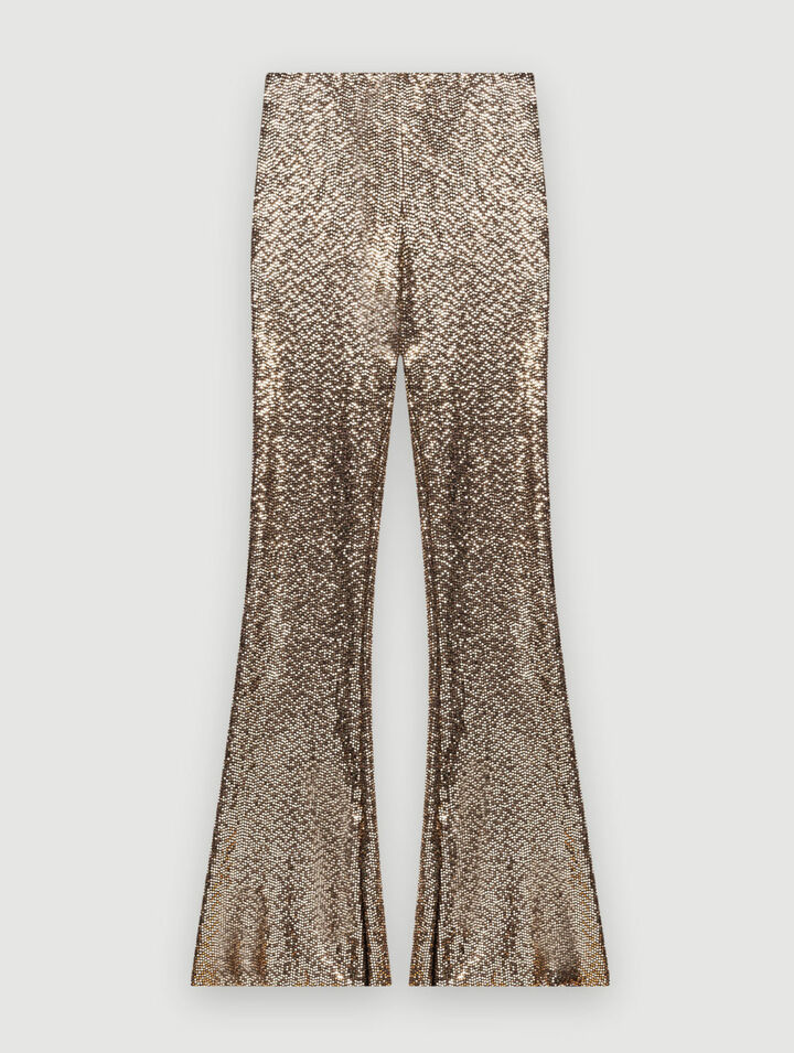 Pantalón acampanado de lentejuelas