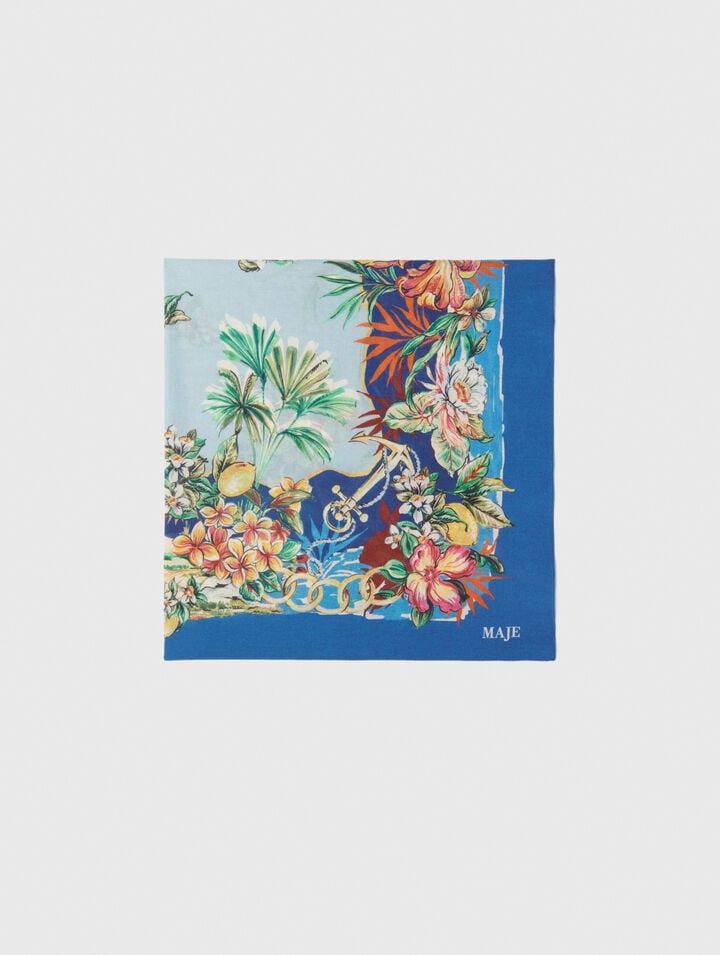 Pañuelo 90x90 cm algodón estampado