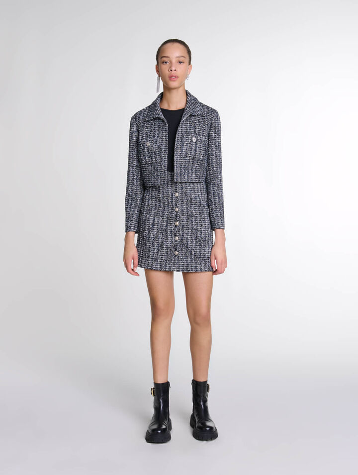 Vestido 2 en 1 de tweed