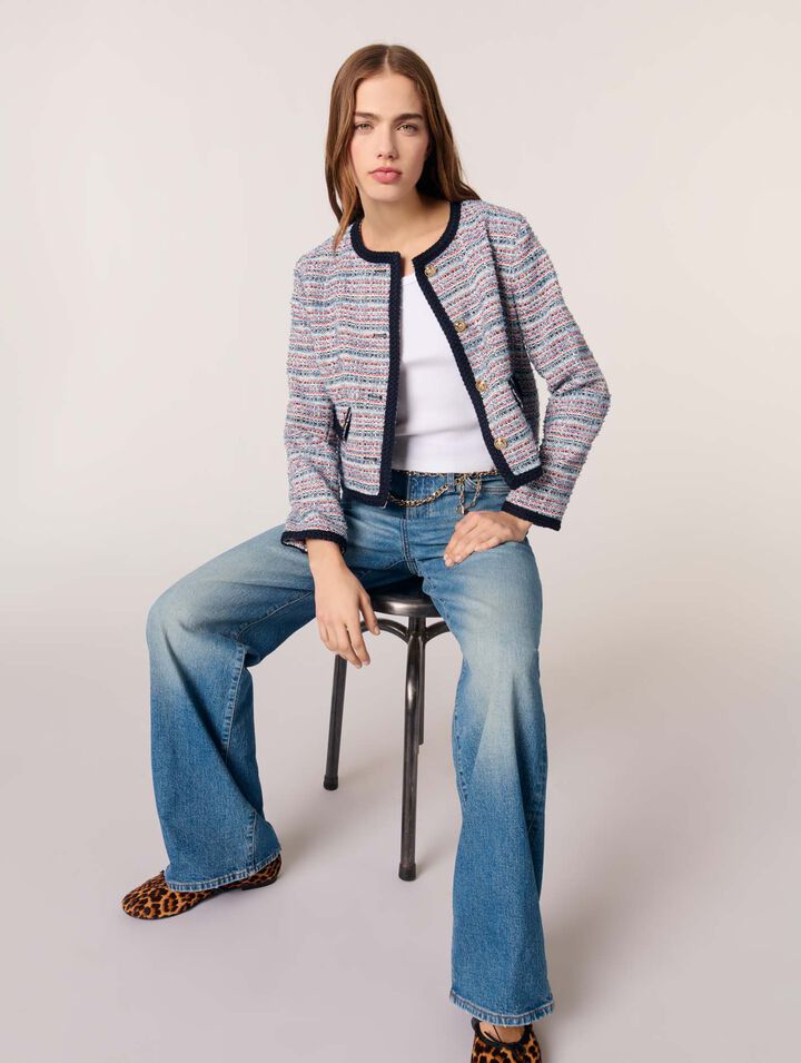 Chaqueta corta de tweed