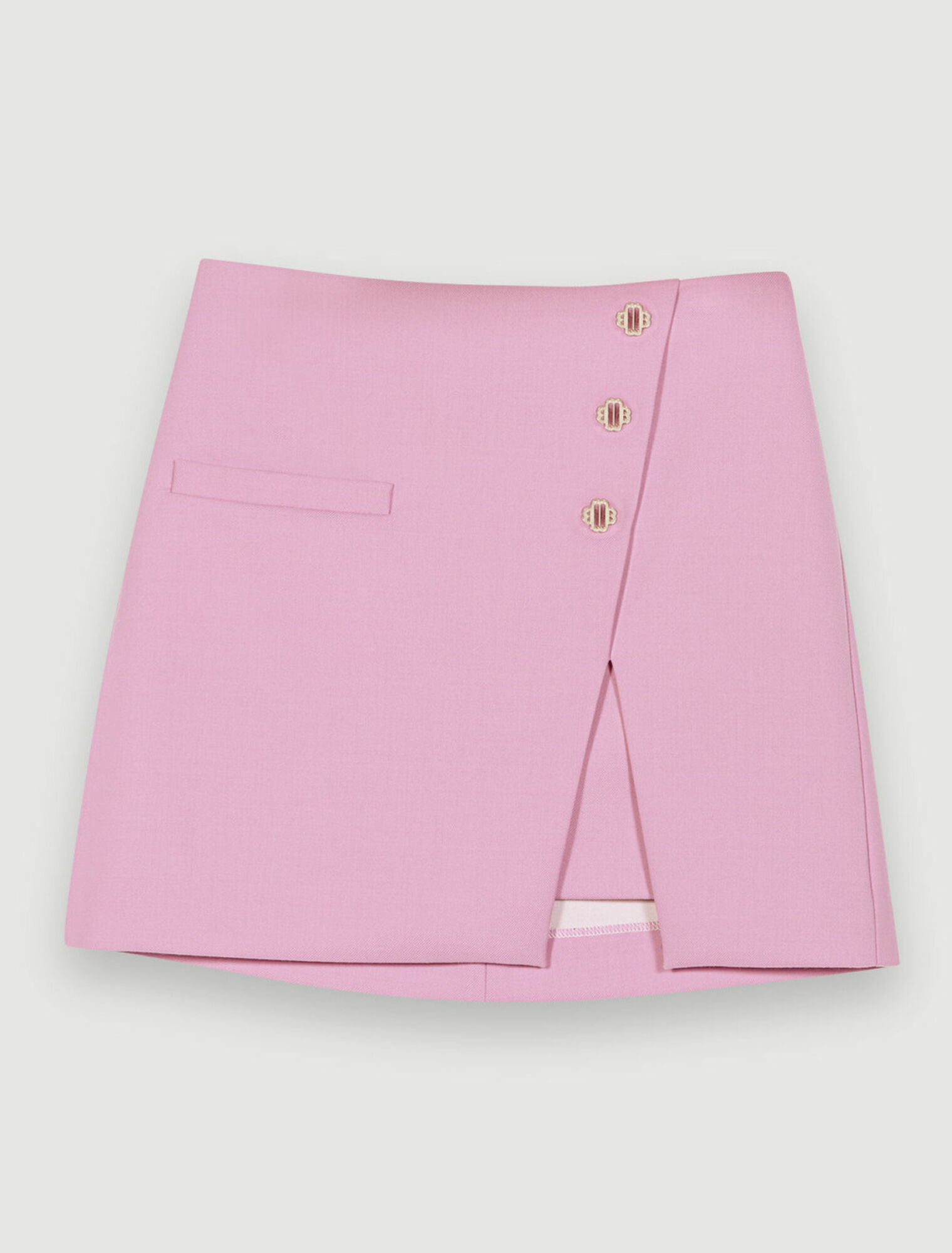 Falda corta con botones