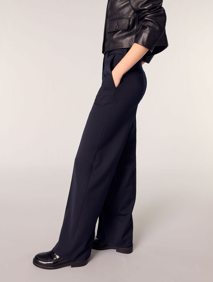 Pantalón sastre con pliegue