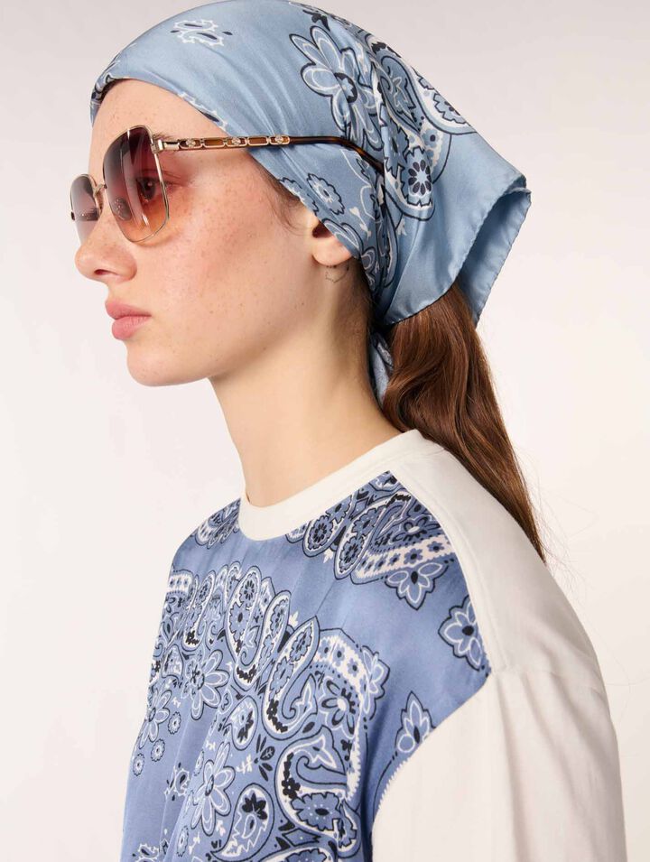 Pañuelo con estampado bandana
