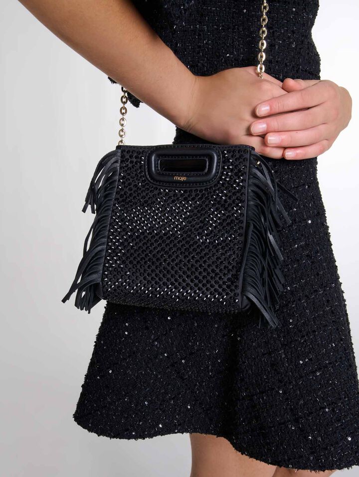 Bolso M mini con strass