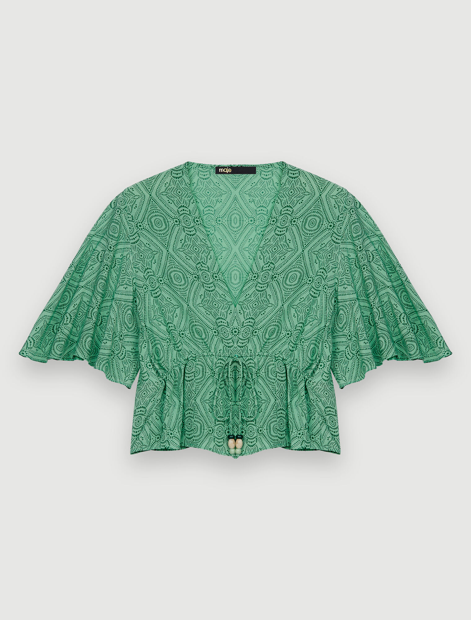 Top estampado fluido