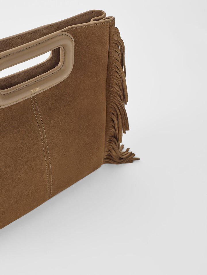 Bolso M de piel serraje