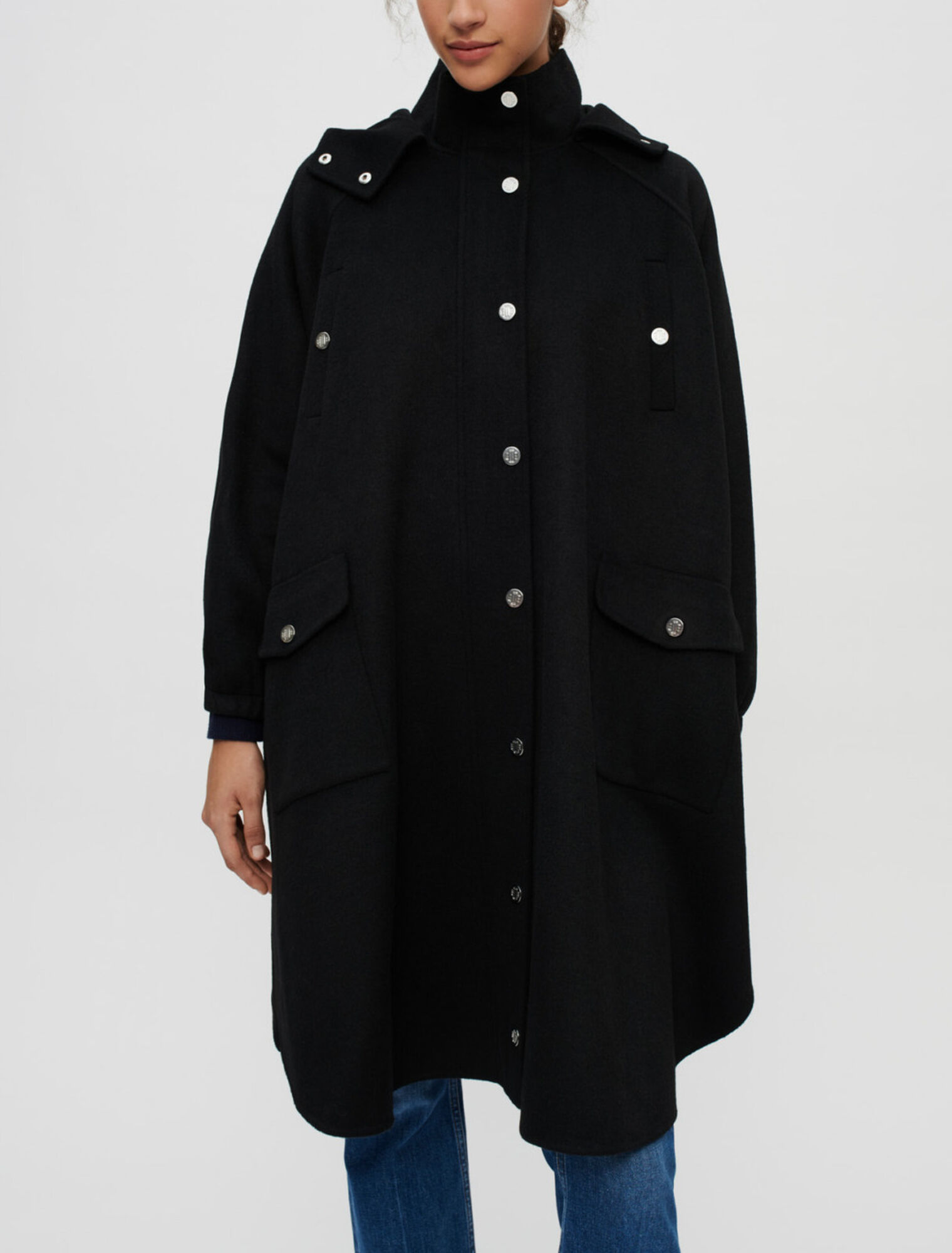 Abrigo oversize doble faz