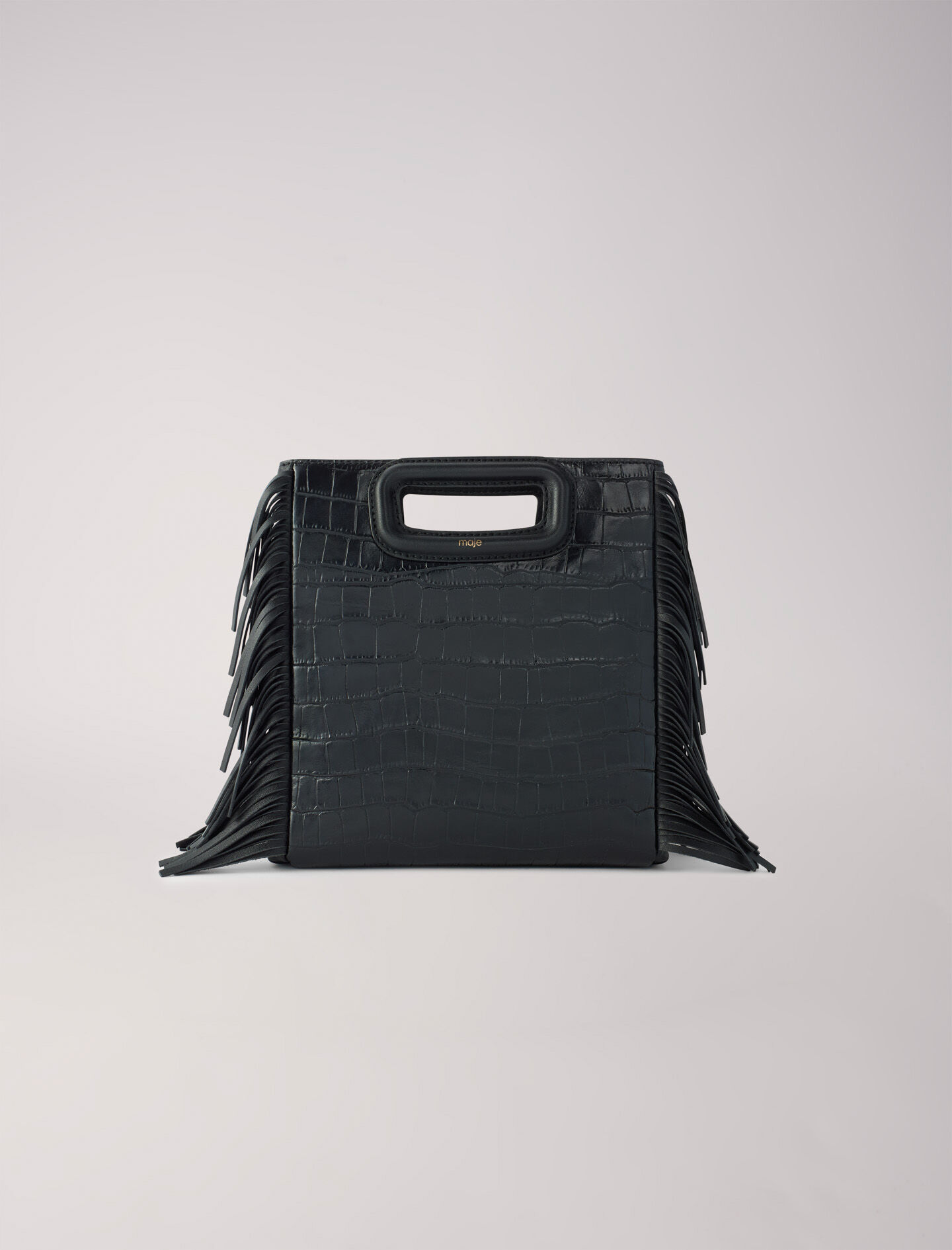 Bolso M de piel efecto cocodrilo Bolsos bandolera Maje
