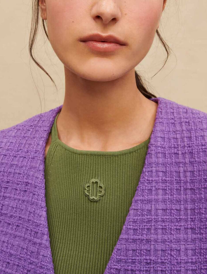 Chaqueta corta de tweed