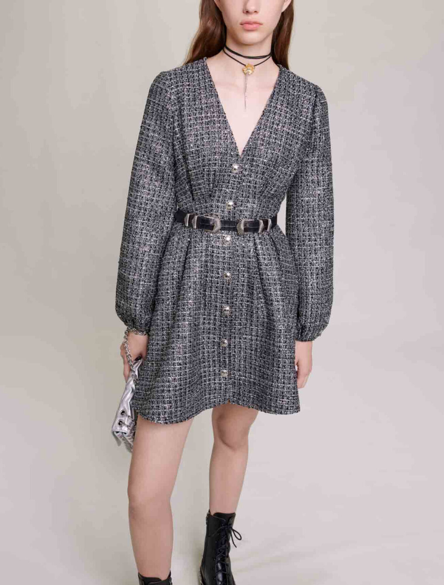 Vestido corto centelleante