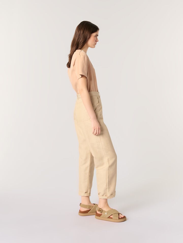 Sandalias planas efecto rafia