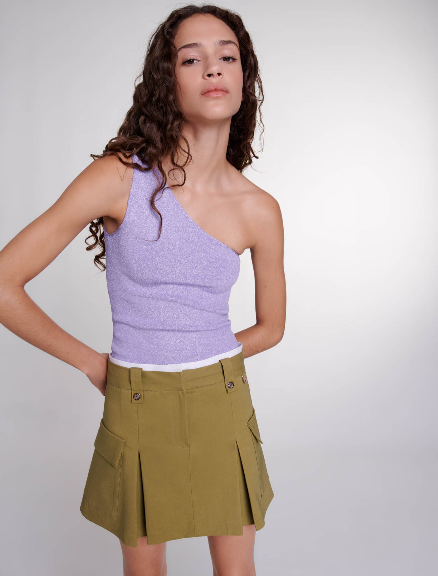 Minifalda plisada