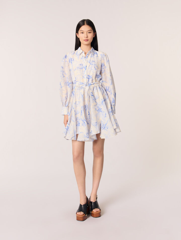 Vestido camisero estampado