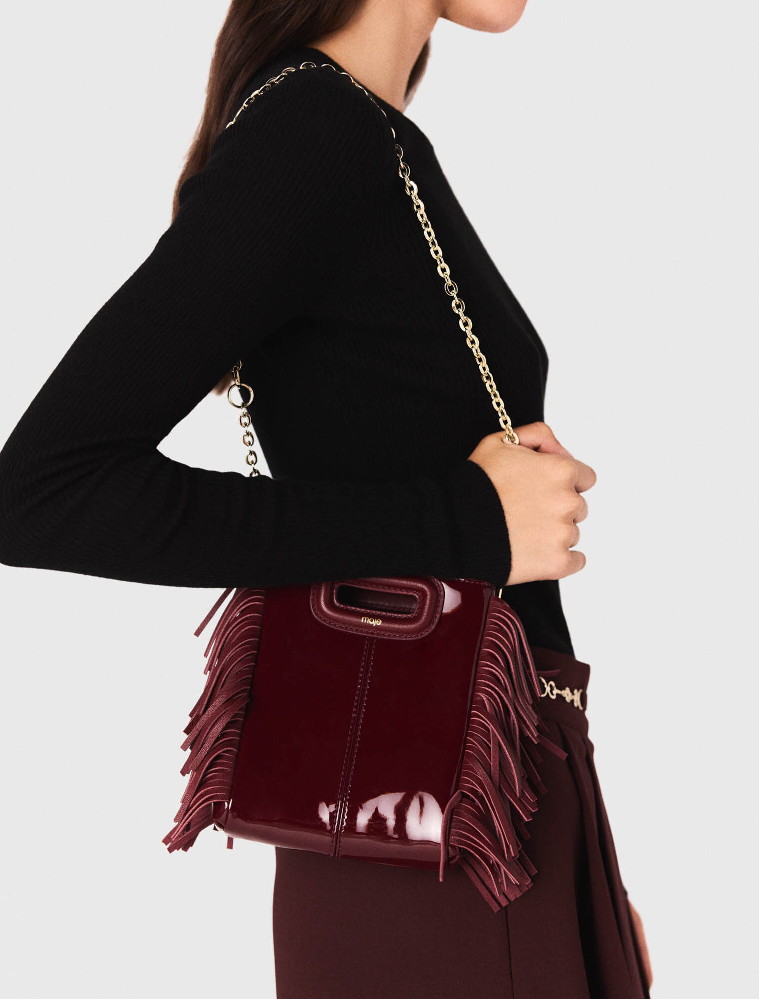 Bolso Miss M de cuero liso