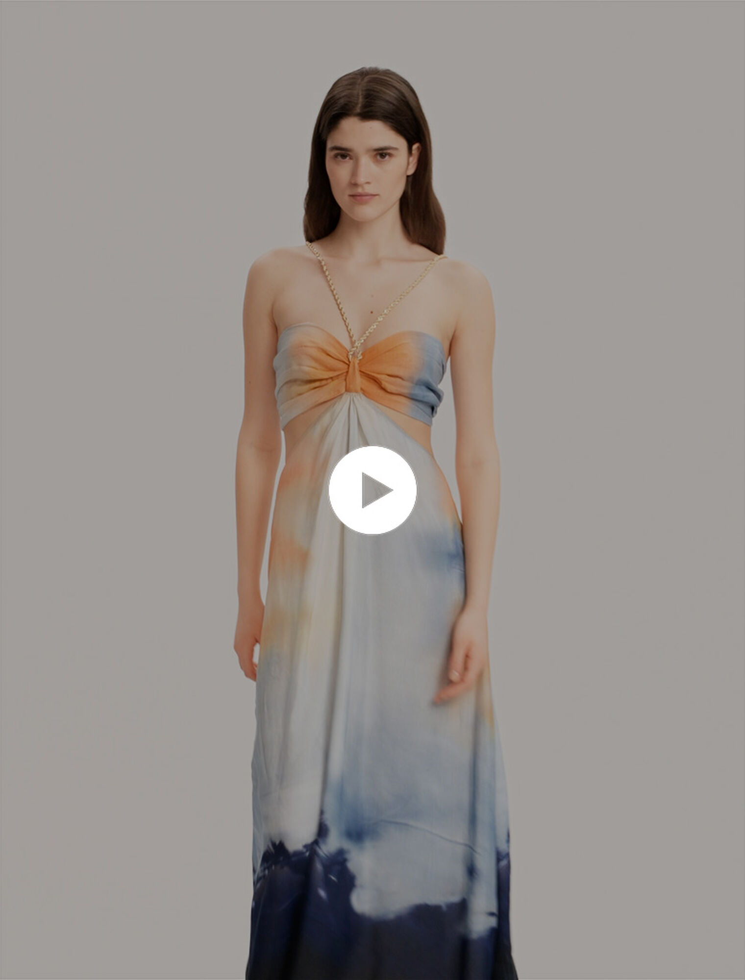 Vestido largo tie dye