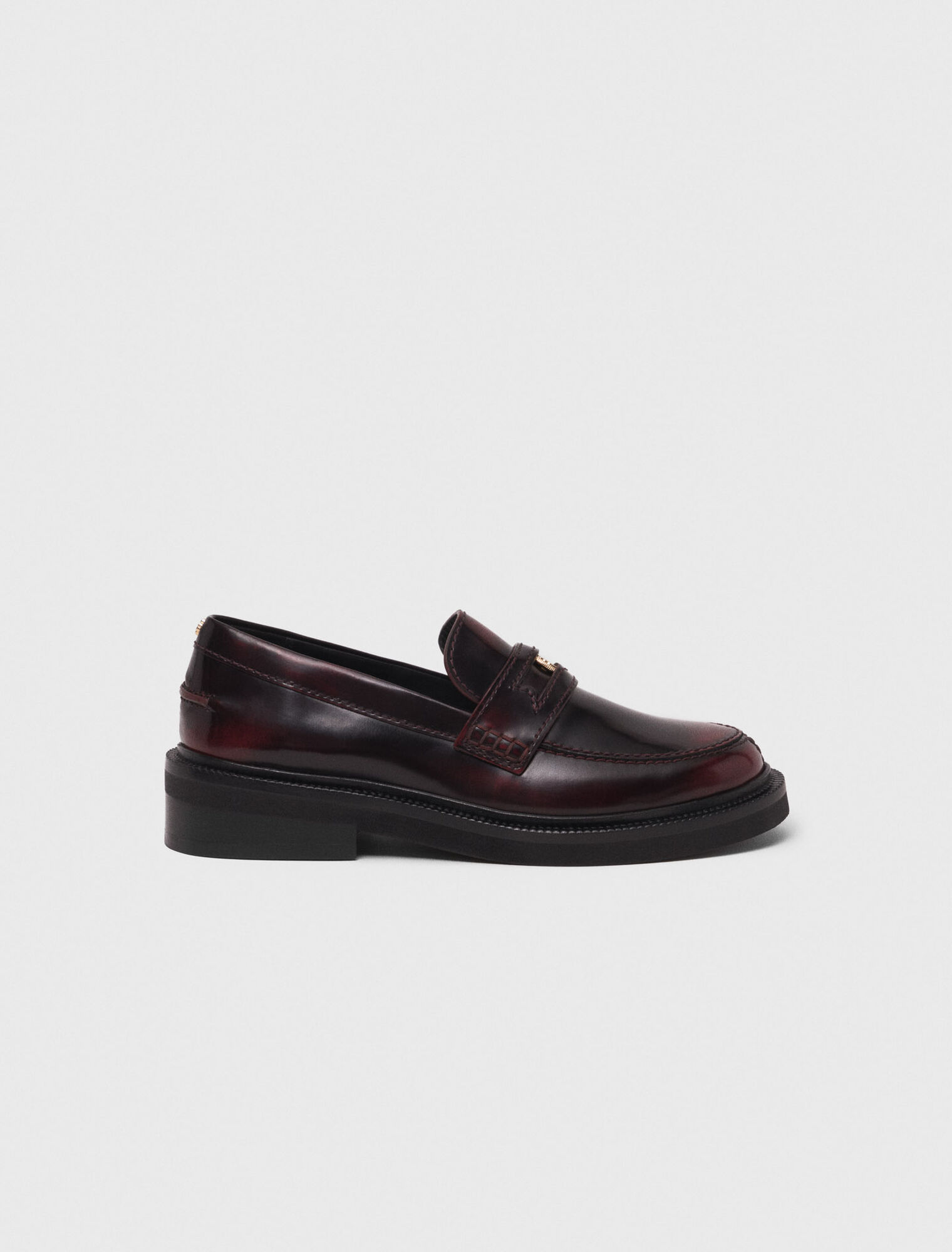 Mocasines de cuero cepillado