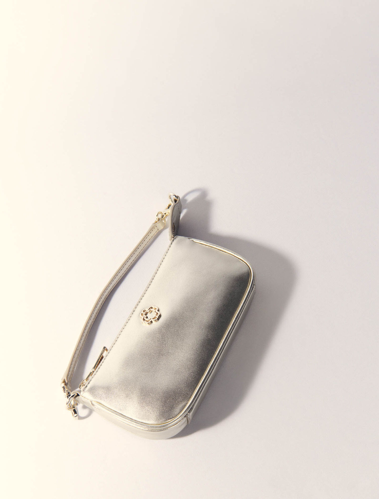 Bolso Sarah de piel metalizada