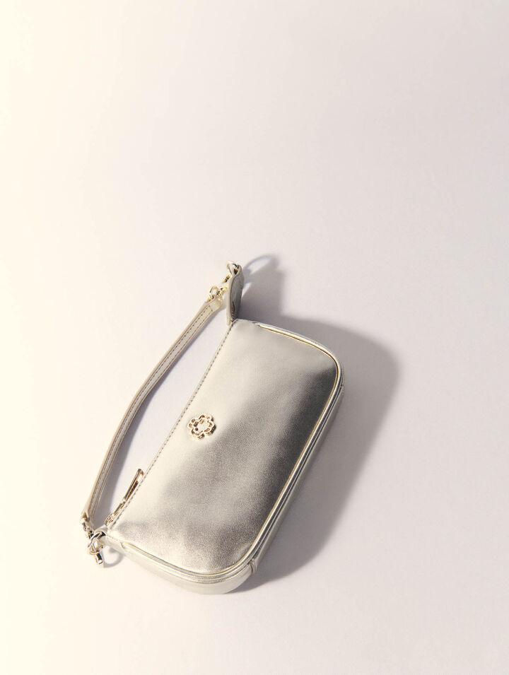 Bolso Sarah de piel metalizada