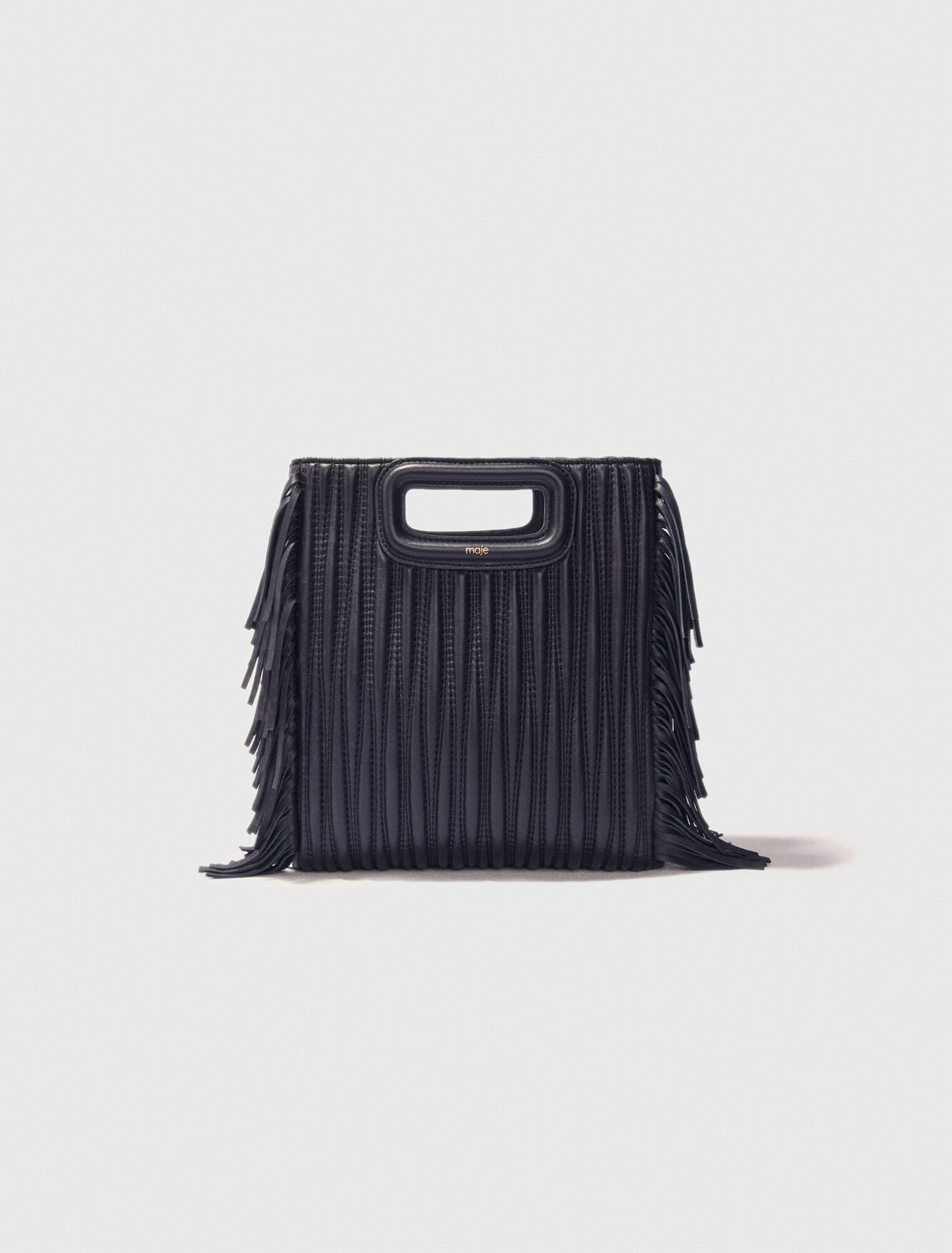 Bolso M de piel acolchado