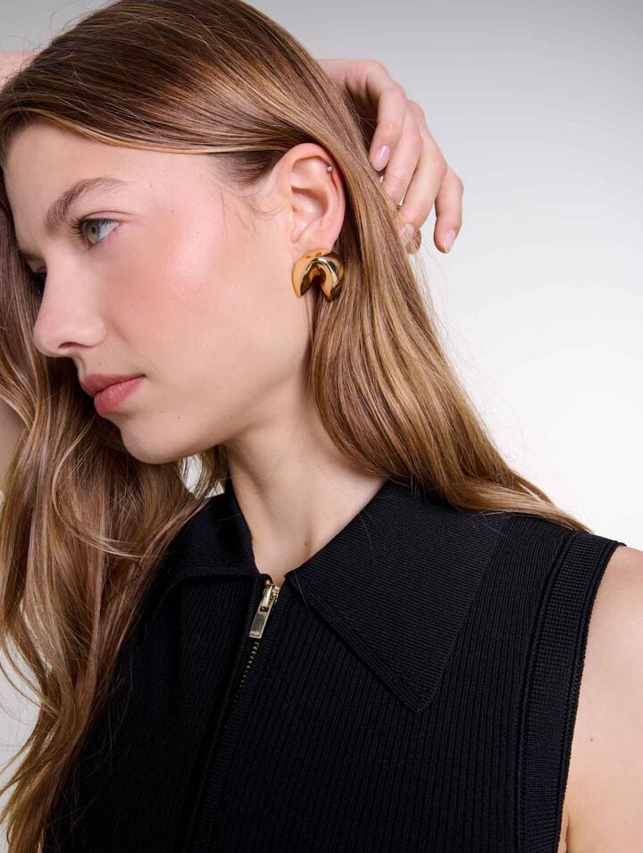 Pendientes de galleta de la fortuna