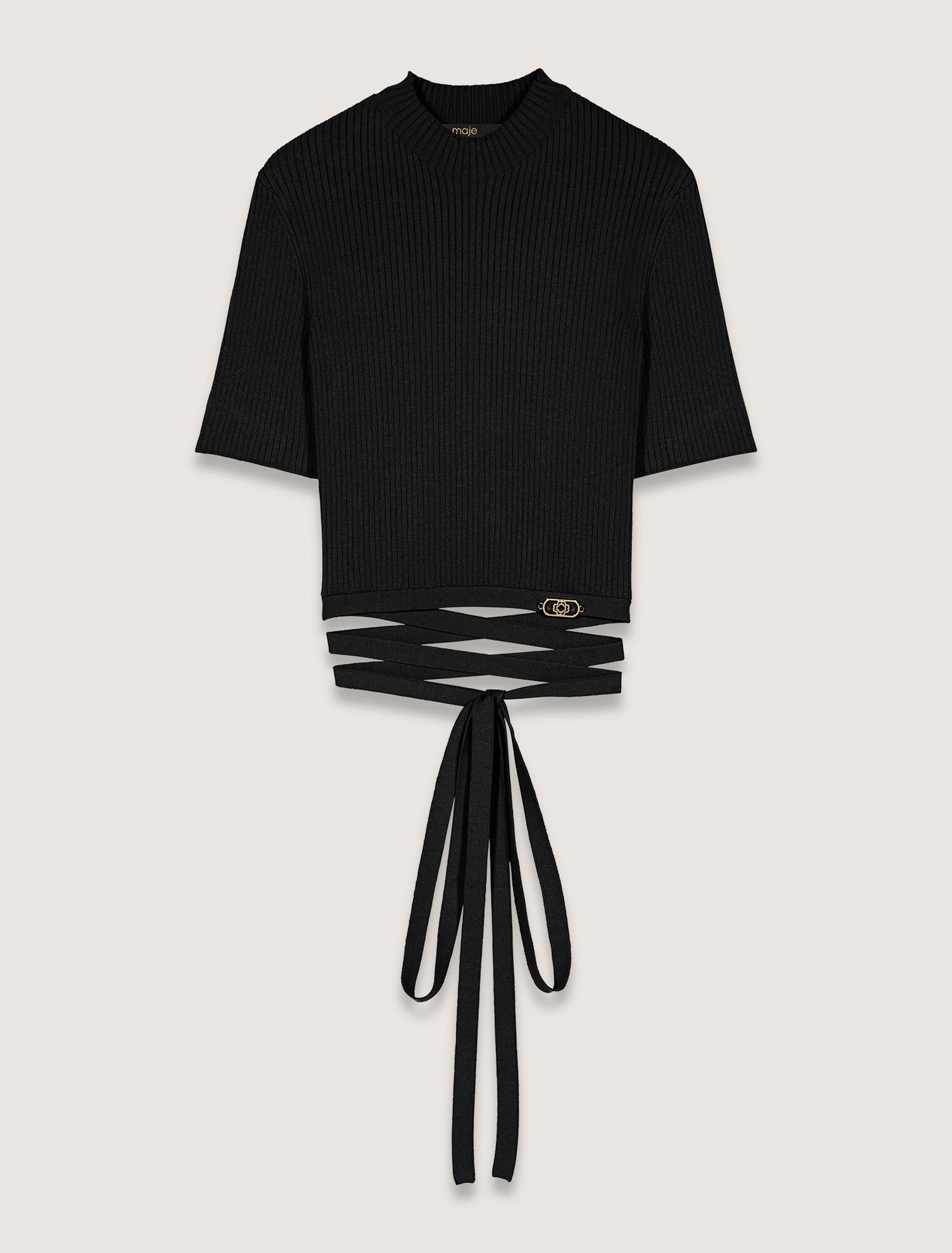 Crop top cruzado