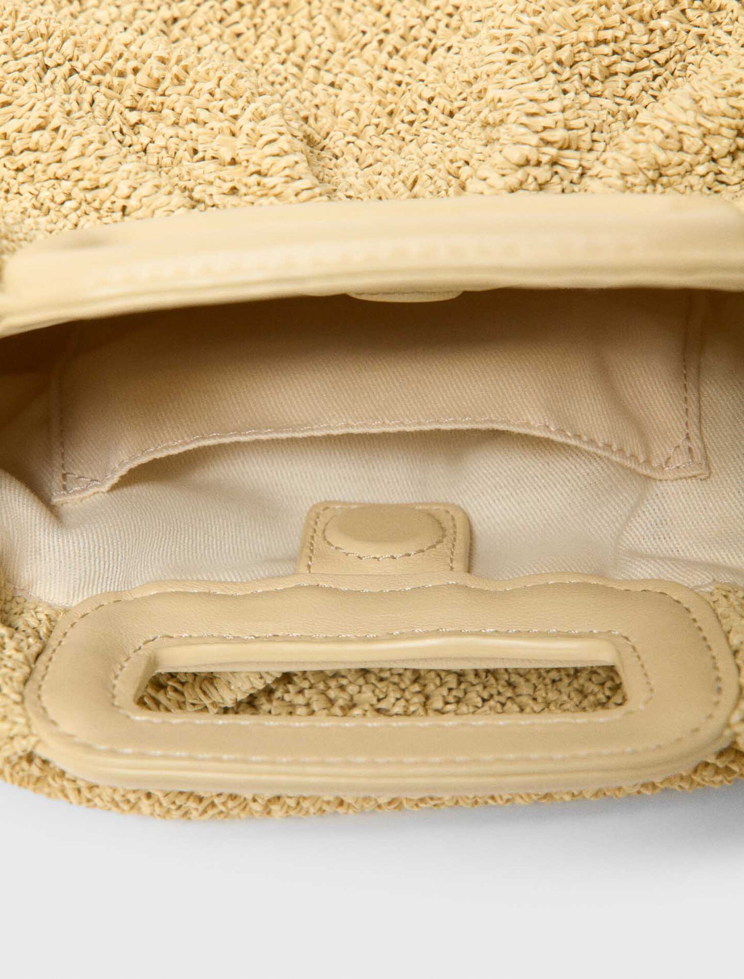 Bolso de mano Mipli con efecto rizado