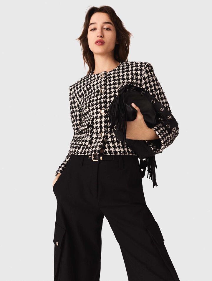 Chaqueta corta de tweed