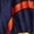 Imprime foulard chaine bleu